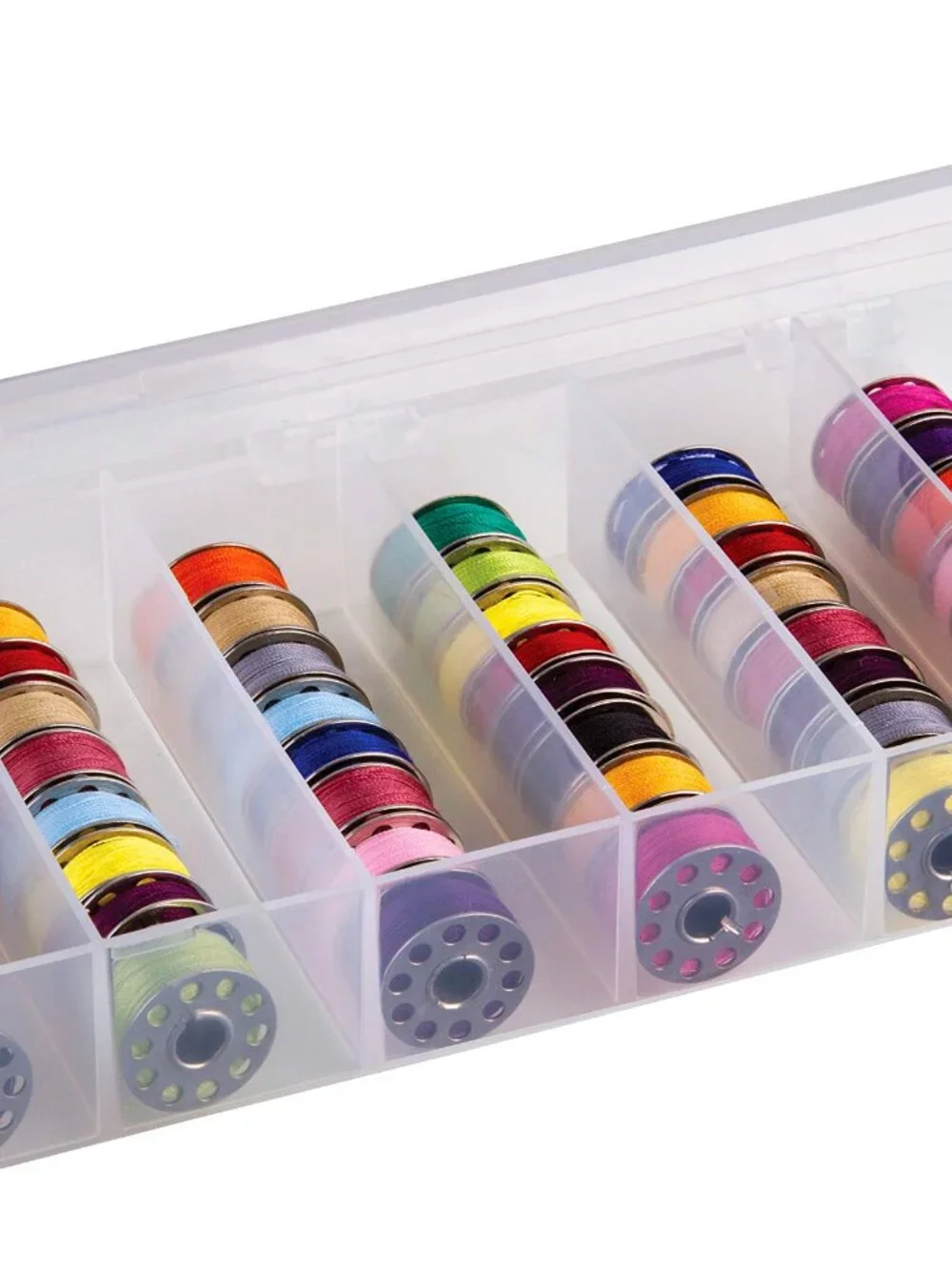 ArtBin 8156AB Large Bobbin Box, Sewing Bobbin Organizer, [1] Plastic Storage Cas